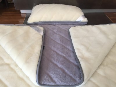POŚCIEL Z WEŁNY ALPAKI ALPINA PASY + KASZMIR PASY 140x200 + PODKŁAD