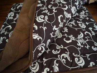 KOŁDRA Z WEŁNY CAMEL CIEMNY BROWN 160x200