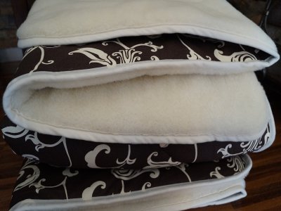 KOŁDRA Z WEŁNY KASZMIR BROWN ORIENT 240x200