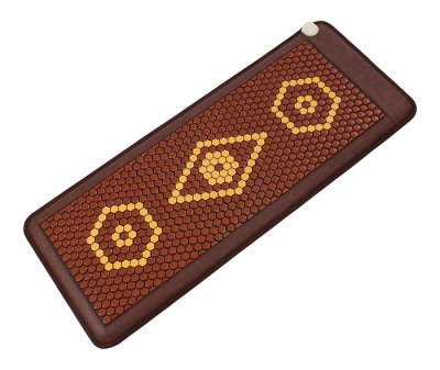 Mata Turmalinowa 50x150 cm z ceramiki turmalinu BROWN & YELLOW - 637 sztuk Turmalinu - Super Jakość Ceramiki Turmalinu - Sprzedaż wyłącznie dla Firm w Hurcie przy zakupie minimum 4 sztuk cena za sztukę