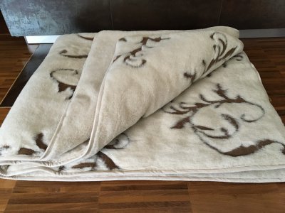 KOŁDRA Z WEŁNY WIELBŁĄDZIEJ CAMEL JASNY BOHO 200x200
