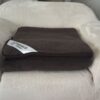 KOC Z WEŁNY ALPAKI NATURALNY CIEMNY BRĄZ 220x200