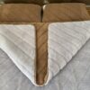 POŚCIEL Z WEŁNY ALPAKI SILVER PASY + CAMEL CIEMNY PASY 200x200