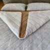 POŚCIEL Z WEŁNY ALPAKI SILVER PASY + CAMEL CIEMNY PASY 200x200