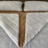 POŚCIEL Z WEŁNY ALPAKI SILVER PASY + CAMEL CIEMNY PASY 200x200