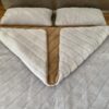 POŚCIEL Z WEŁNY ALPAKI SILVER PASY + CAMEL CIEMNY PASY 200x200
