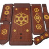 Mata Turmalinowa 80x190 cm z ceramiki turmalinu BROWN & YELLOW - 1069 sztuk Turmalinu + 3 sexual - Super Jakość Ceramiki Turmalinu - Sprzedaż wyłącznie dla Firm w Hurcie przy zakupie minimum 4 sztuk cena za sztukę