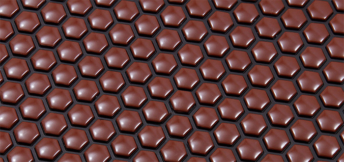 Mata Turmalinowa 60x150 cm z ceramiki turmalinu BRONZE Hexagon - 555 sztuk Turmalinu - Super Jakość Ceramiki Turmalinu - Sprzedaż wyłącznie dla Firm w Hurcie przy zakupie minimum 4 sztuk cena za sztukę