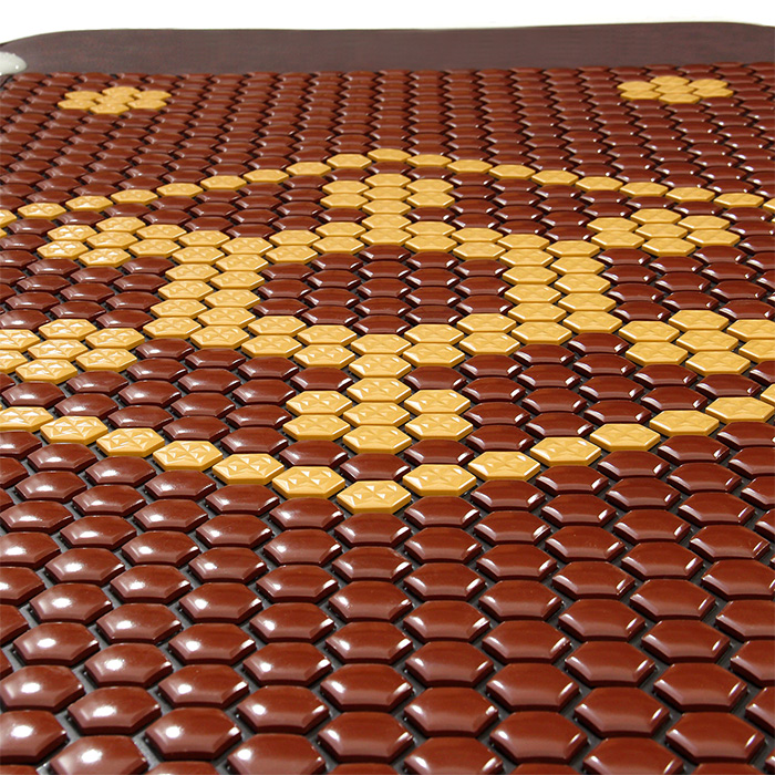 Mata Turmalinowa 80x190 cm z ceramiki turmalinu BROWN & YELLOW - 1069 sztuk Turmalinu + 3 sexual - Super Jakość Ceramiki Turmalinu - Sprzedaż wyłącznie dla Firm w Hurcie przy zakupie minimum 4 sztuk cena za sztukę