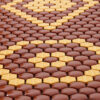 Mata Turmalinowa 50x150 cm z ceramiki turmalinu BROWN & YELLOW - 637 sztuk Turmalinu - Super Jakość Ceramiki Turmalinu - Sprzedaż wyłącznie dla Firm w Hurcie przy zakupie minimum 4 sztuk cena za sztukę