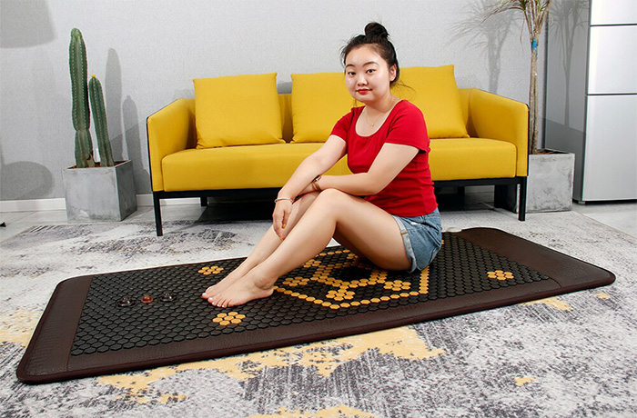 Mata Turmalinowa 80x190 cm z ceramiki turmalinu Hexagon KAINOS - 1069 sztuk Turmalinu + 3 K - Super Jakość Ceramiki Turmalinu - Sprzedaż wyłącznie dla Firm w Hurcie przy zakupie minimum 4 sztuk cena za sztukę