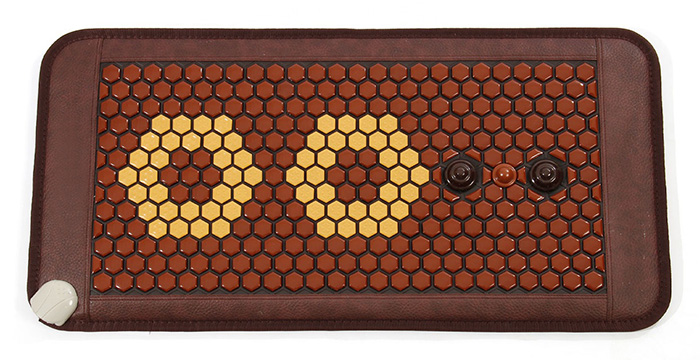 Mata Turmalinowa 50x100 cm z ceramiki turmalinu BROWN & YELLOW - 318 sztuk Turmalinu + 3 sexual - Super Jakość Ceramiki Turmalinu - Sprzedaż wyłącznie dla Firm w Hurcie przy zakupie minimum 4 sztuk cena za sztukę
