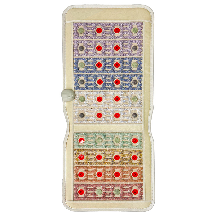 Siedzisko Energy BIAN + JADE Czakra 7 Kamieni + Pemf + Photon 48x114 cm - Kamienie Szlachetne + Kamienie Bian + Kamienie Jade + PEMF + PHOTON - Kolekcja 2022 - Sprzedaż wyłącznie dla Firm w Hurcie przy zakupie minimum 4 sztuk cena za sztukę