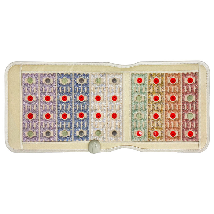 Siedzisko Energy BIAN + JADE Czakra 7 Kamieni + Pemf + Photon 48x114 cm - Kamienie Szlachetne + Kamienie Bian + Kamienie Jade + PEMF + PHOTON - Kolekcja 2022 - Sprzedaż wyłącznie dla Firm w Hurcie przy zakupie minimum 4 sztuk cena za sztukę