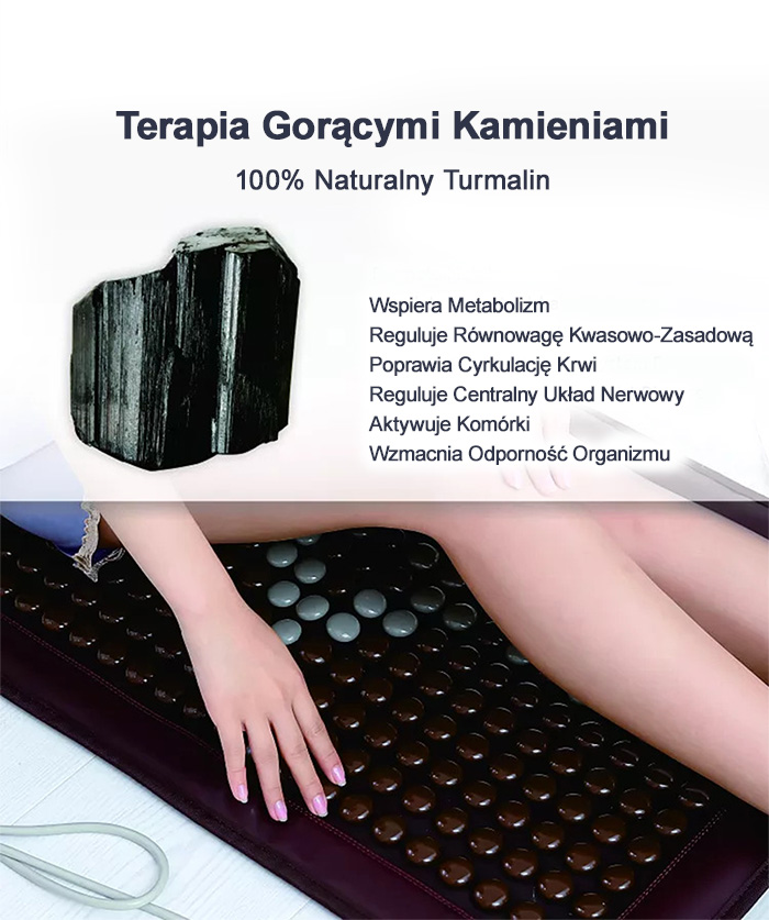 Mata Turmanium seria T10 80x50 cm - Kolekcja 2022 - 299 sztuk Turmalinu Turmanium - posiada niskie pole magnetyczne - cena katalogowa 2100 złotych