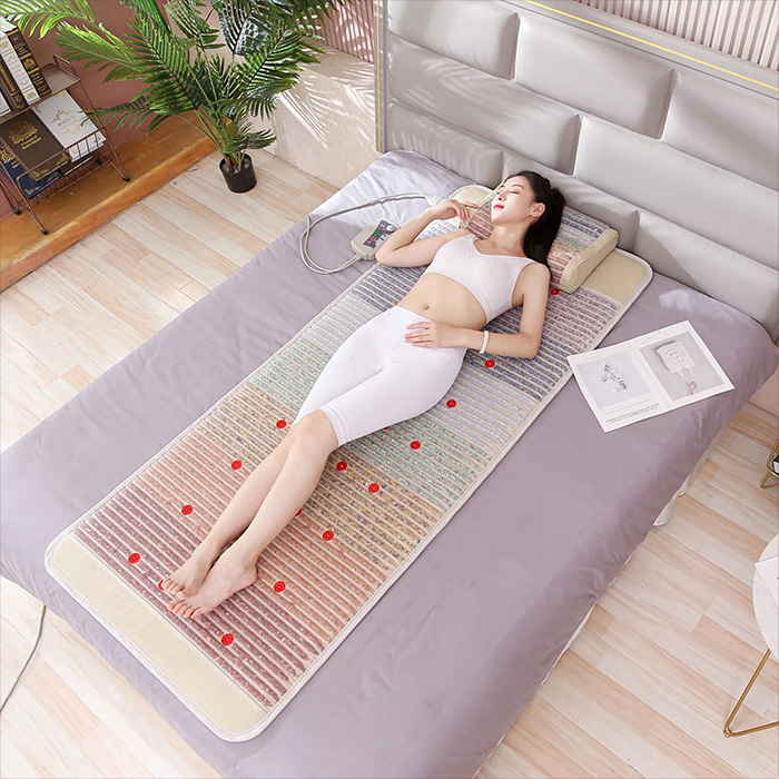 Mata Czakra RAINBOW PHOTON 7 Kamieni PEMF 80x190 cm - Kamienie Szlachetne - pole magnetyczne PEMF + funkcja PHOTON - Kolekcja 2025 - Gabinety Spa Reiki Yoga Dom - cena katalogowa 5990 złotych