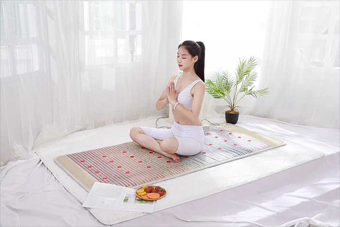 Mata Czakra RAINBOW PHOTON 7 Kamieni PEMF 80x190 cm - Kamienie Szlachetne - pole magnetyczne PEMF + funkcja PHOTON - Kolekcja 2025 - Gabinety Spa Reiki Yoga Dom - cena katalogowa 5990 złotych