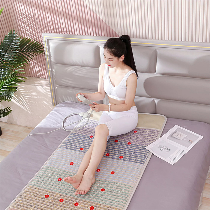 Mata Czakra RAINBOW PHOTON 7 Kamieni PEMF 80x190 cm - Kamienie Szlachetne - pole magnetyczne PEMF + funkcja PHOTON - Kolekcja 2025 - Gabinety Spa Reiki Yoga Dom - cena katalogowa 5990 złotych