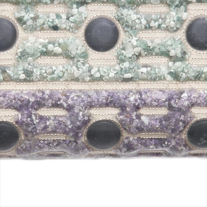 Poduszka Energy BIAN Czakra 5 Kamieni 50x30x10 cm - Kamienie Szlachetne + Kamienie Bian - Wypełnienie Visco Pianka Leniwa - Kolekcja 2025 - Gabinety Spa Reiki Yoga Dom - Cena Katalogowa 980 złotych