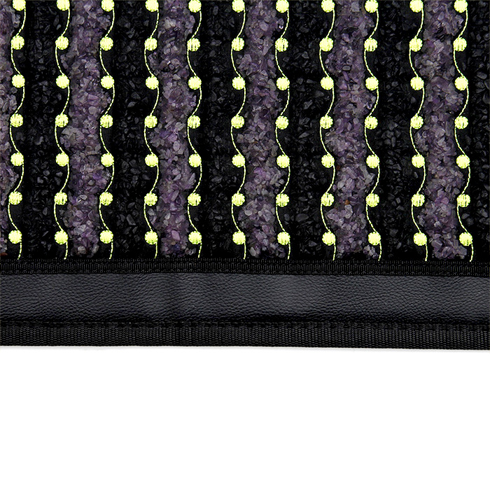 Mata BLACK PANTHER Turmalin + Ametyst 50x100 cm z funkcją PEMF - Kolekcja 2022 - Piękne niespotykane połączenie 2 kryształów Ametystu i Turmalinu - Sprzedaż wyłącznie dla Firm w Hurcie przy zakupie minimum 4 sztuk cena za sztukę