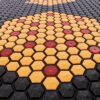 Mata Turmalinowa 80x190 cm z ceramiki turmalinu Hexagon KAINOS + PHOTON - 1092 sztuki Turmalinu + 22 sztuki Photon + 3 K - Super Jakość Ceramiki Turmalinu - Sprzedaż wyłącznie dla Firm w Hurcie przy zakupie minimum 4 sztuk cena za sztukę
