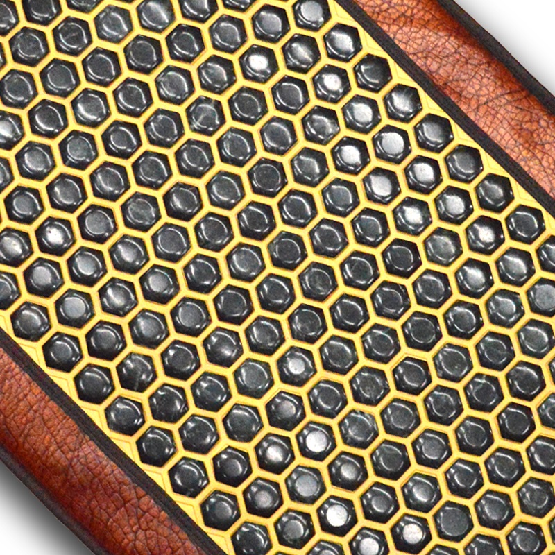 Mata Nefrytowa Luxury Jade Hexagon Technology Korea 50x85 cm - 264 Kamieni Czarnego Nefrytu - Sprzedaż wyłącznie dla Firm w Hurcie przy zakupie minimum 4 sztuk cena za sztukę