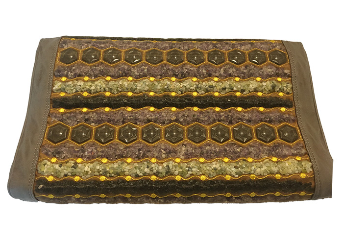 Poduszka STAR 4K Ametyst + Nefryt + Turmalin + Obsidian 50x30x10 cm - Wypełniona Pianką Leniwą Memory Visco - Poduszka 4 Kamieni Star - Designerskie Wykonanie - Koreańska Jakość - cena katalogowa 980 złotych