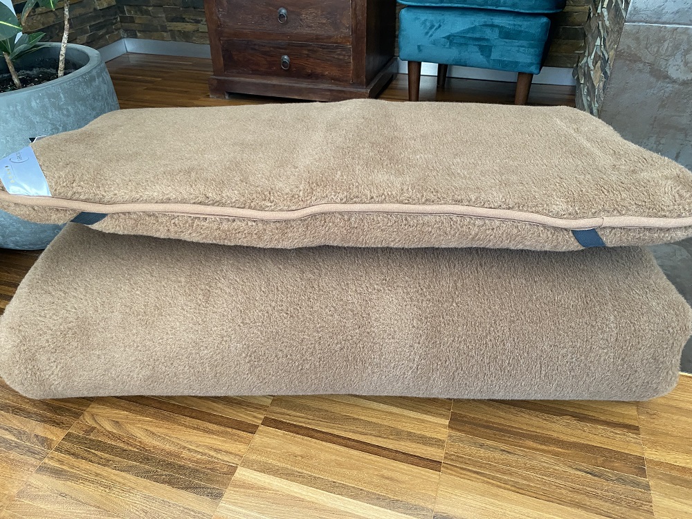 MATERAC Z WEŁNY WIELBŁĄDZIEJ CAMEL CIEMNY KRÓLEWSKI 180x200