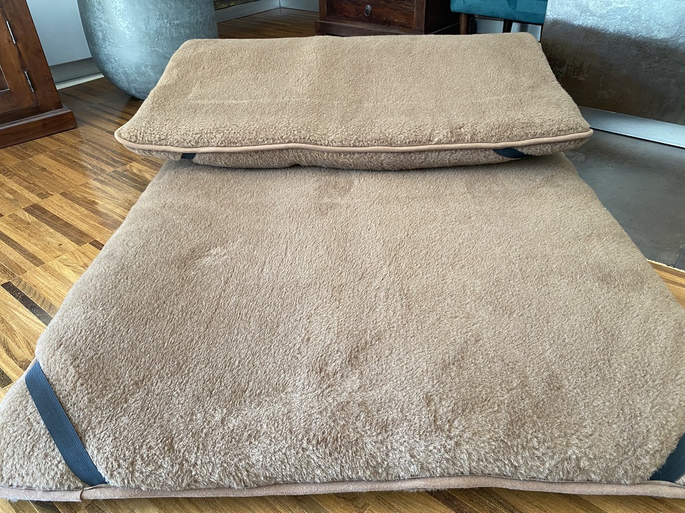 MATERAC Z WEŁNY WIELBŁĄDZIEJ CAMEL CIEMNY KRÓLEWSKI 180x200