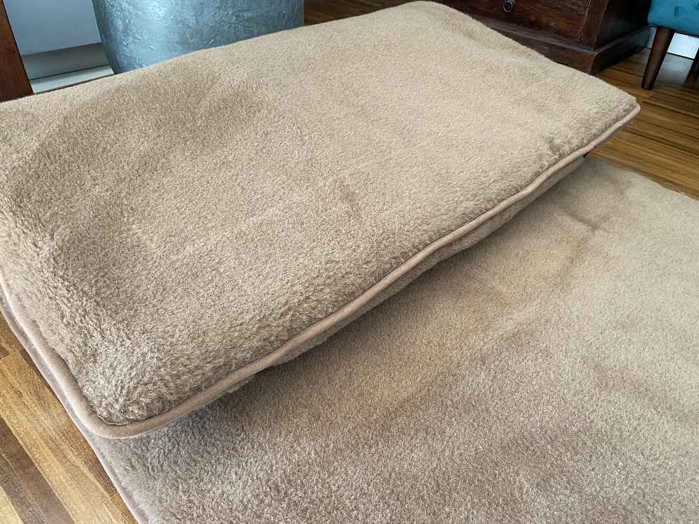MATERAC Z WEŁNY WIELBŁĄDZIEJ CAMEL CIEMNY KRÓLEWSKI 180x200