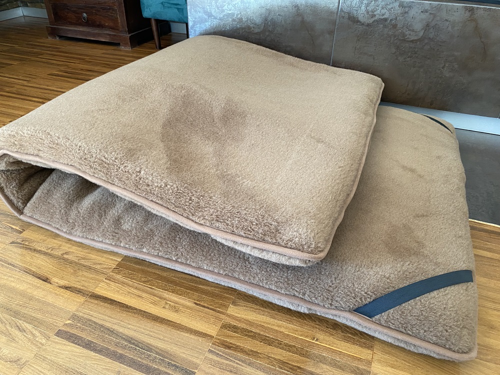 MATERAC Z WEŁNY WIELBŁĄDZIEJ CAMEL CIEMNY KRÓLEWSKI 180x200