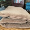 MATERAC Z WEŁNY WIELBŁĄDZIEJ CAMEL CIEMNY KRÓLEWSKI 180x200
