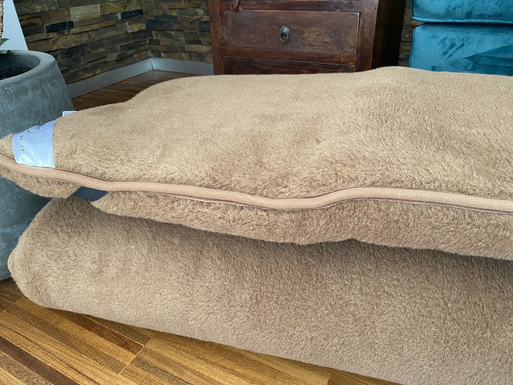 MATERAC Z WEŁNY WIELBŁĄDZIEJ CAMEL CIEMNY KRÓLEWSKI 180x200