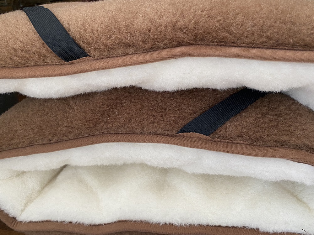 MATERAC Z WEŁNY CAMEL CIEMNY + KASZMIR CARO MEGA GRUBY 180x200
