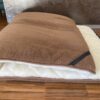 MATERAC Z WEŁNY CAMEL CIEMNY + KASZMIR CARO MEGA GRUBY 180x200