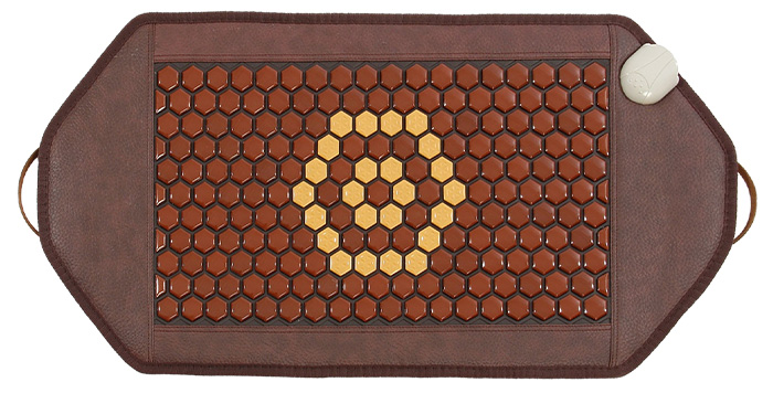 Mata Turmalinowa 45x92 cm z ceramiki turmalinu BROWN & YELLOW - 198 sztuk Turmalinu - Super Jakość Ceramiki Turmalinu - Sprzedaż wyłącznie dla Firm w Hurcie przy zakupie minimum 4 sztuk cena za sztukę