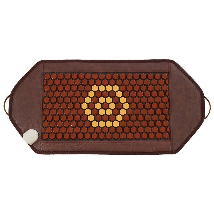 Mata Turmalinowa 45x92 cm z ceramiki turmalinu BROWN & YELLOW - 198 sztuk Turmalinu - Super Jakość Ceramiki Turmalinu - Sprzedaż wyłącznie dla Firm w Hurcie przy zakupie minimum 4 sztuk cena za sztukę