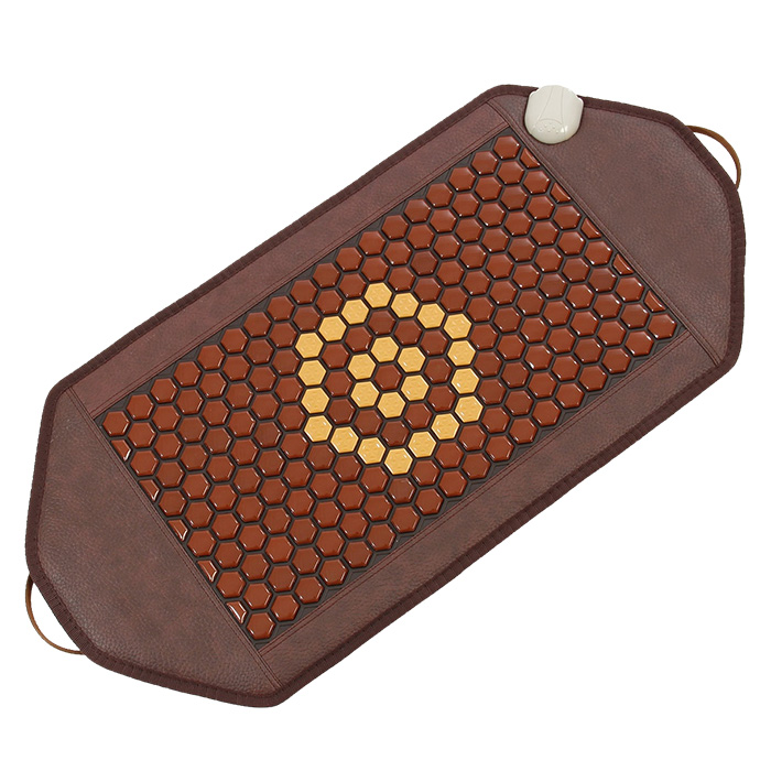 Mata Turmalinowa 45x92 cm z ceramiki turmalinu BROWN & YELLOW - 198 sztuk Turmalinu - Super Jakość Ceramiki Turmalinu - Sprzedaż wyłącznie dla Firm w Hurcie przy zakupie minimum 4 sztuk cena za sztukę