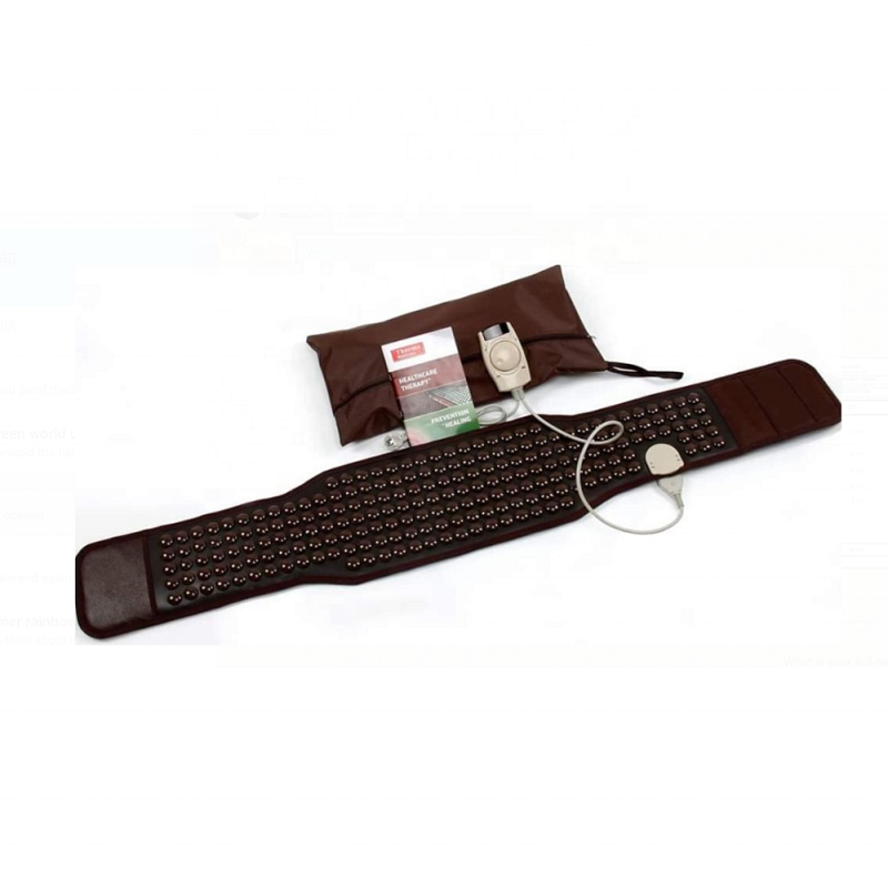 Pas Turmalinowy z ceramiki turmalinu BROWN NANO 140x25 cm - 151 sztuk Turmalinu - cena katalogowa 2580 złotych