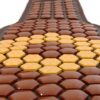 Pas Turmalinowy z ceramiki turmalinu Hexagon BROWN & YELLOW 25x140 cm - 149 sztuk Turmalinu - Sprzedaż wyłącznie dla Firm w Hurcie przy zakupie minimum 4 sztuk cena za sztukę