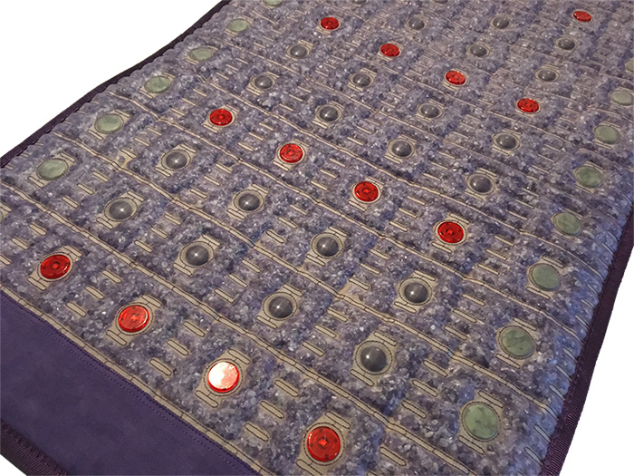 Mata Ametyst + Nefryt + Turmalin + Foton + Pemf VIOLET SPA 72x186 cm - Kolekcja 2025 - dodatkowo pole magnetyczne PEMF + PHOTON - Designerskie wydanie - Piękny Luksusowy Zamsz - Cena Katalogowa 5780 złotych