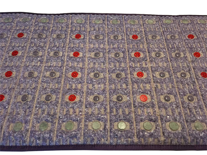 Mata Ametyst + Nefryt + Turmalin + Foton + Pemf VIOLET SPA 72x186 cm - Kolekcja 2025 - dodatkowo pole magnetyczne PEMF + PHOTON - Designerskie wydanie - Piękny Luksusowy Zamsz - Cena Katalogowa 5780 złotych