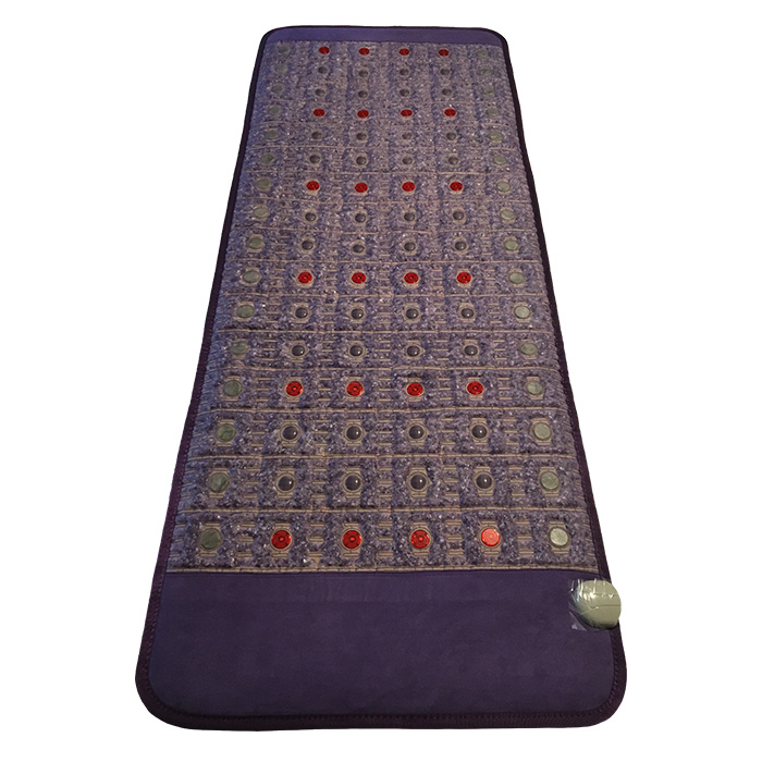 Mata Ametyst + Nefryt + Turmalin + Foton + Pemf VIOLET SPA 72x186 cm - Kolekcja 2025 - dodatkowo pole magnetyczne PEMF + PHOTON - Designerskie wydanie - Piękny Luksusowy Zamsz - Cena Katalogowa 5780 złotych