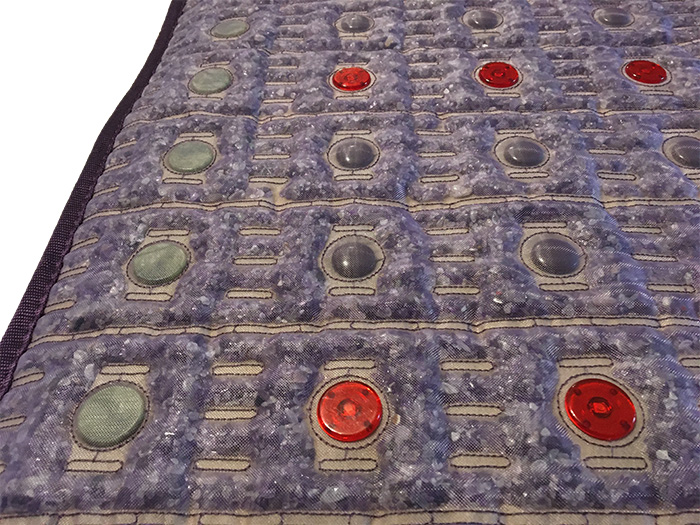Mata Ametyst + Nefryt + Turmalin + Foton + Pemf VIOLET SPA 72x186 cm - Kolekcja 2025 - dodatkowo pole magnetyczne PEMF + PHOTON - Designerskie wydanie - Piękny Luksusowy Zamsz - Cena Katalogowa 5780 złotych