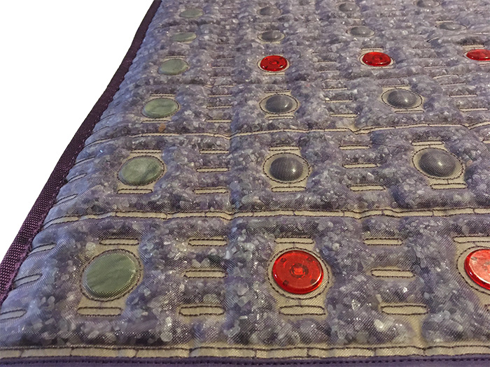 Mata Ametyst + Nefryt + Turmalin + Foton + Pemf VIOLET SPA 72x186 cm - Kolekcja 2025 - dodatkowo pole magnetyczne PEMF + PHOTON - Designerskie wydanie - Piękny Luksusowy Zamsz - Cena Katalogowa 5780 złotych