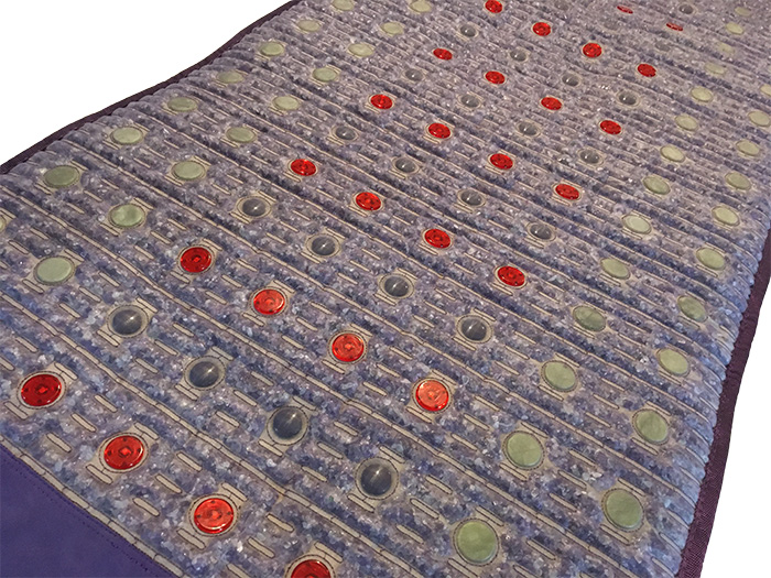 Mata Ametyst + Nefryt + Turmalin + Foton + Pemf VIOLET SPA 80x190 cm - Kolekcja 2025 - dodatkowo pole magnetyczne PEMF + PHOTON - Designerskie wydanie - Piękny Luksusowy Zamsz - Cena Katalogowa 5980 złotych