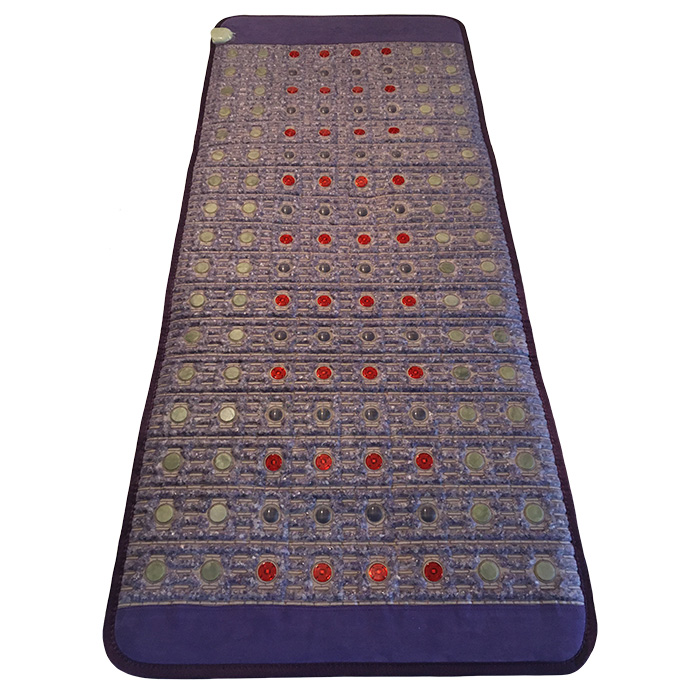 Mata Ametyst + Nefryt + Turmalin + Foton + Pemf VIOLET SPA 80x190 cm - Kolekcja 2025 - dodatkowo pole magnetyczne PEMF + PHOTON - Designerskie wydanie - Piękny Luksusowy Zamsz - Cena Katalogowa 5980 złotych