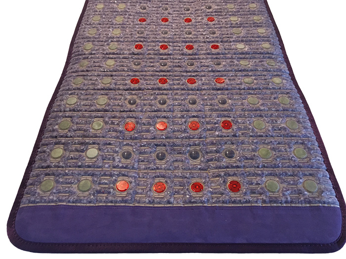 Mata Ametyst + Nefryt + Turmalin + Foton + Pemf VIOLET SPA 80x190 cm - Kolekcja 2025 - dodatkowo pole magnetyczne PEMF + PHOTON - Designerskie wydanie - Piękny Luksusowy Zamsz - Cena Katalogowa 5980 złotych