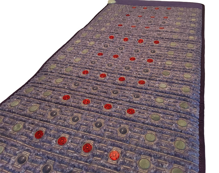Mata Ametyst + Nefryt + Turmalin + Foton + Pemf VIOLET SPA 80x190 cm - Kolekcja 2025 - dodatkowo pole magnetyczne PEMF + PHOTON - Designerskie wydanie - Piękny Luksusowy Zamsz - Cena Katalogowa 5980 złotych