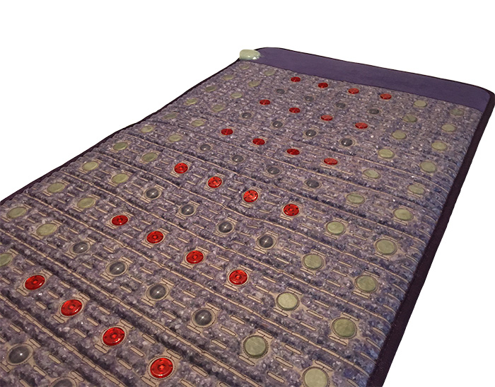 Mata Ametyst + Nefryt + Turmalin + Foton + Pemf VIOLET SPA 80x190 cm - Kolekcja 2025 - dodatkowo pole magnetyczne PEMF + PHOTON - Designerskie wydanie - Piękny Luksusowy Zamsz - Cena Katalogowa 5980 złotych